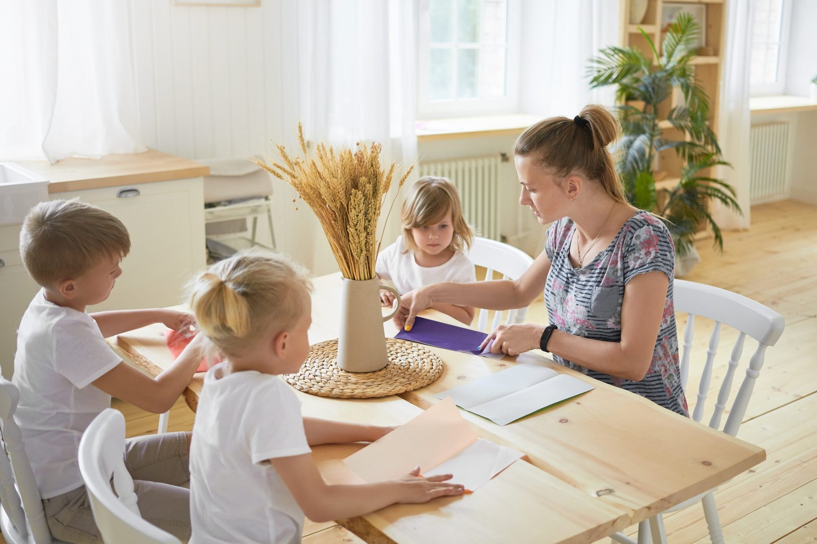 Image of babysitter at home