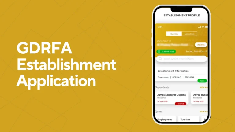 GDRFA Application