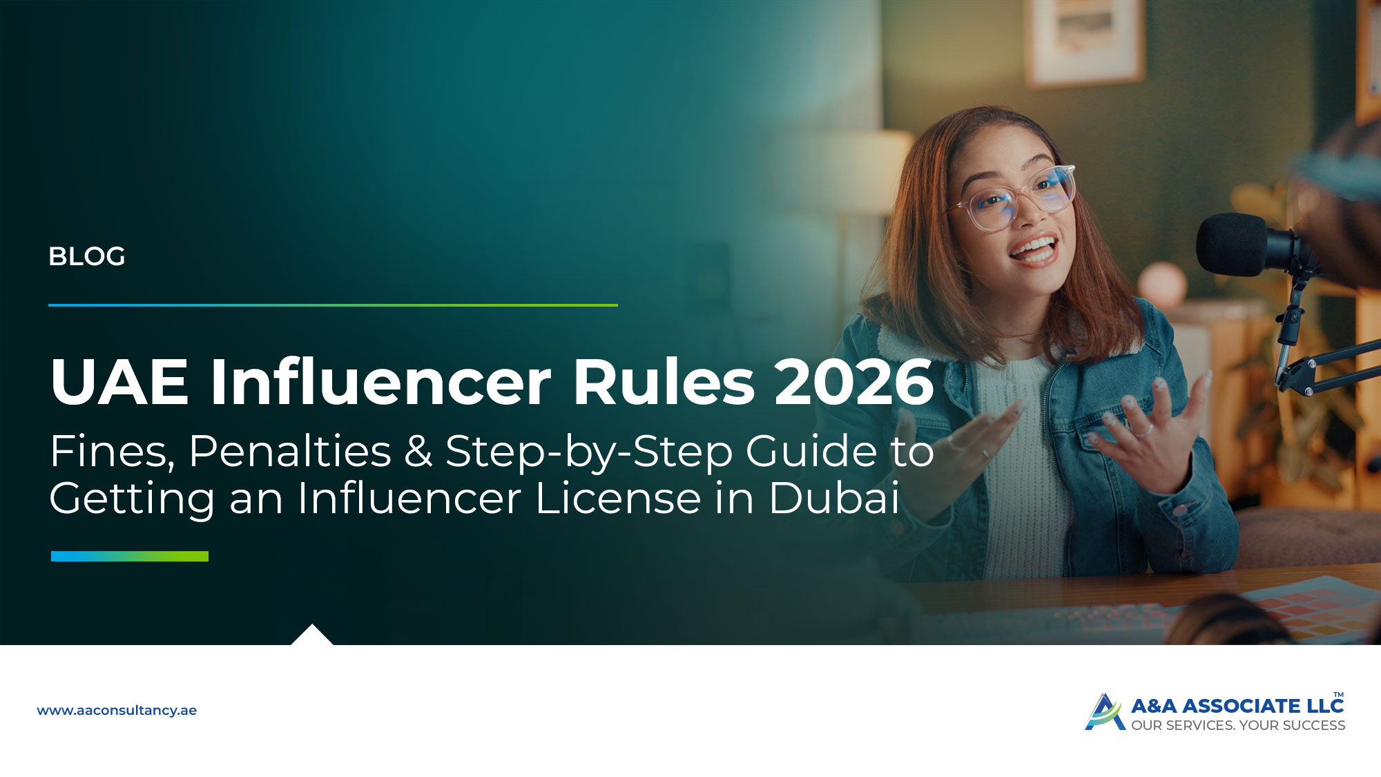 UAE influencer rules 2026 showing content creator and regulations for influencer licensing in Dubai