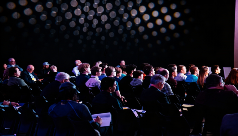 Business professionals networking at a DMCC