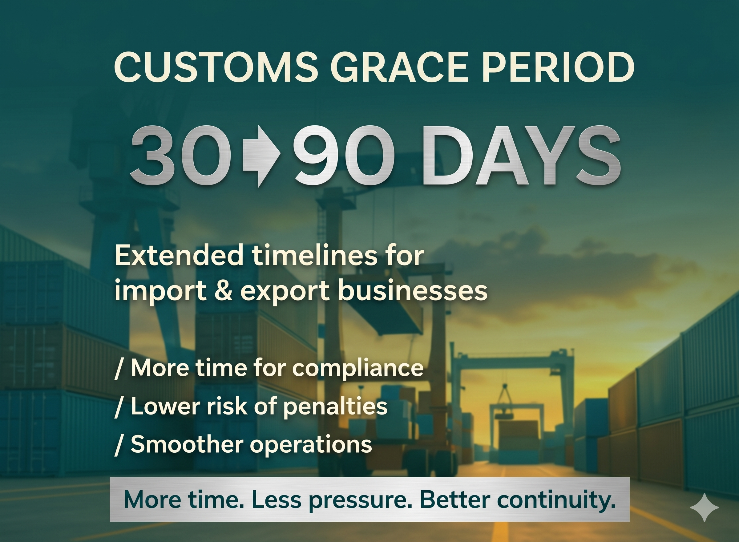 UAE customs data grace period extension
