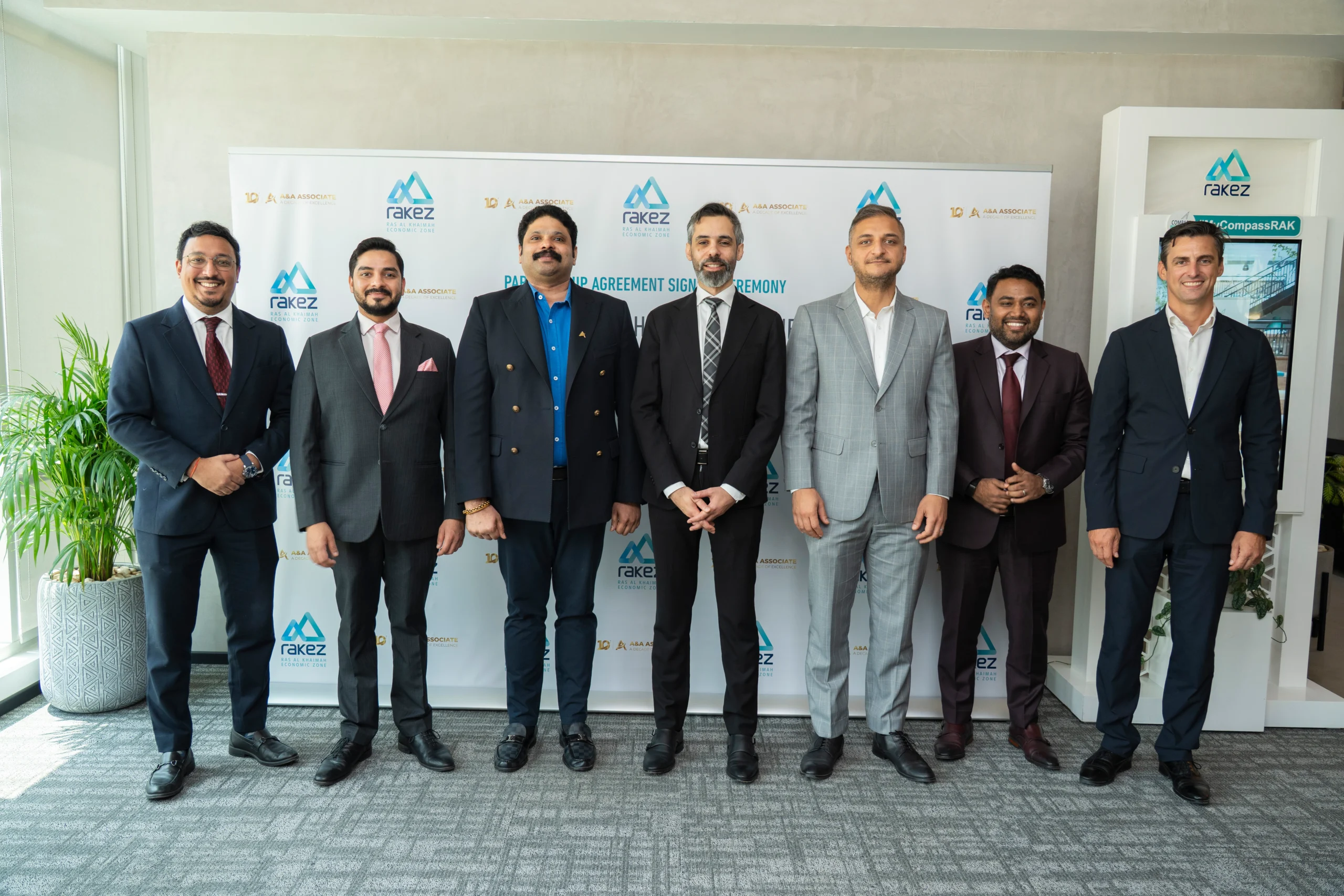 Senior leadership and stakeholders at the partnership ceremony