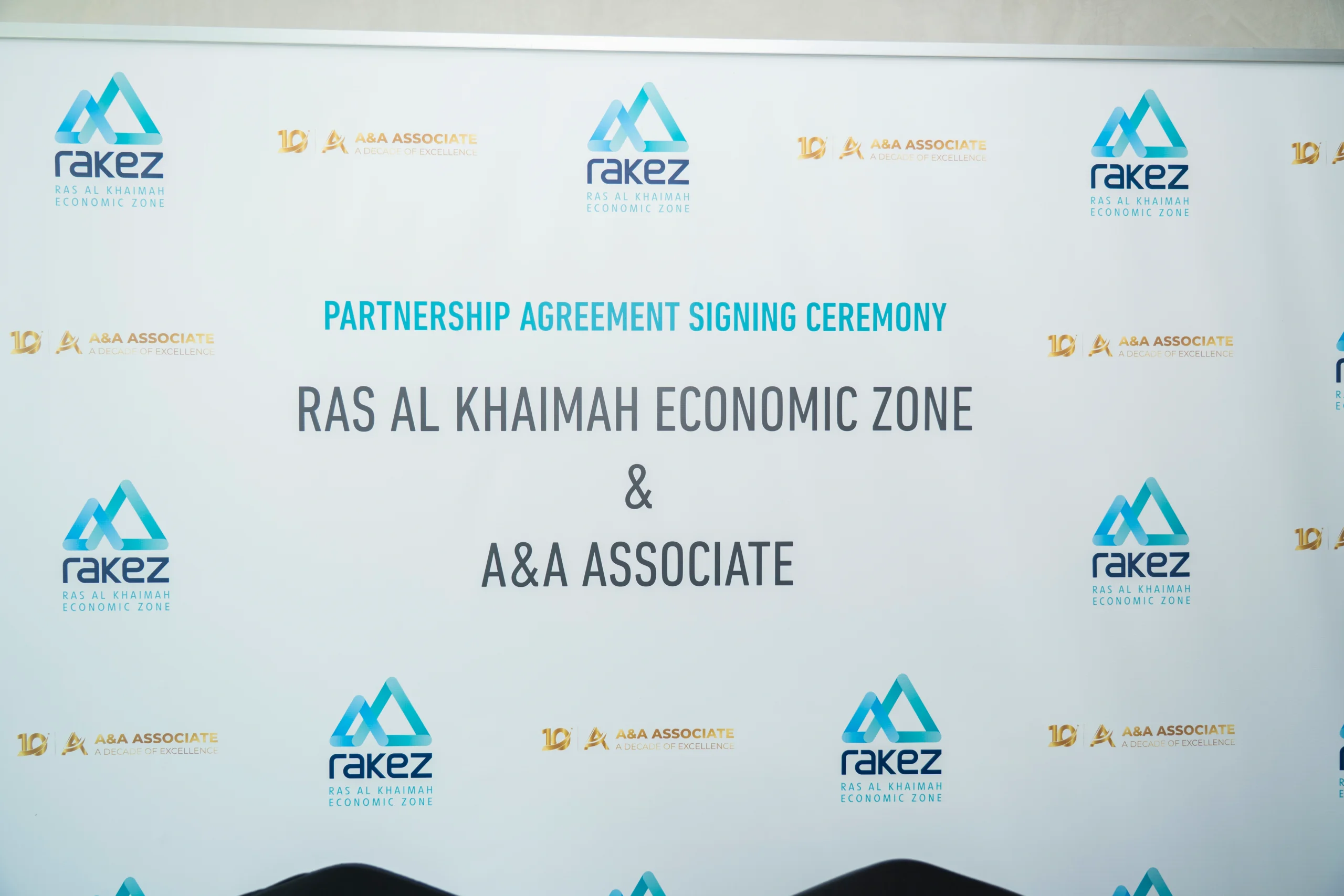 RAKEZ and A&A Associate LLC Partnership Signing Ceremony