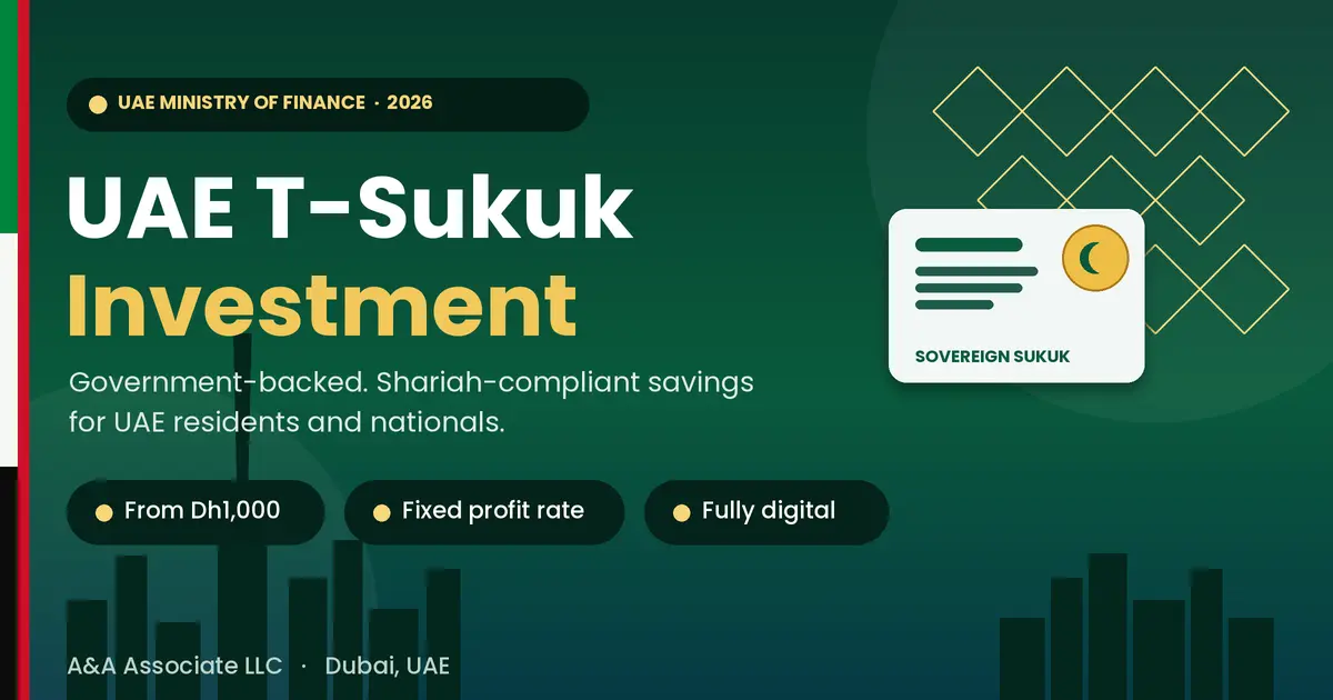 UAE Ministry of Finance T-Sukuk investment programme — a government-backed Shariah-compliant savings opportunity for UAE residents and nationals