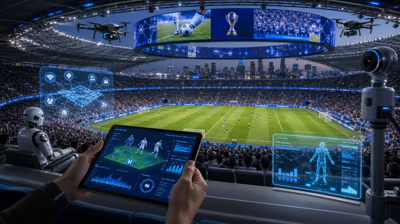 AI and smart stadium technology at FIFA World Cup 2026 illustrating business innovation opportunities