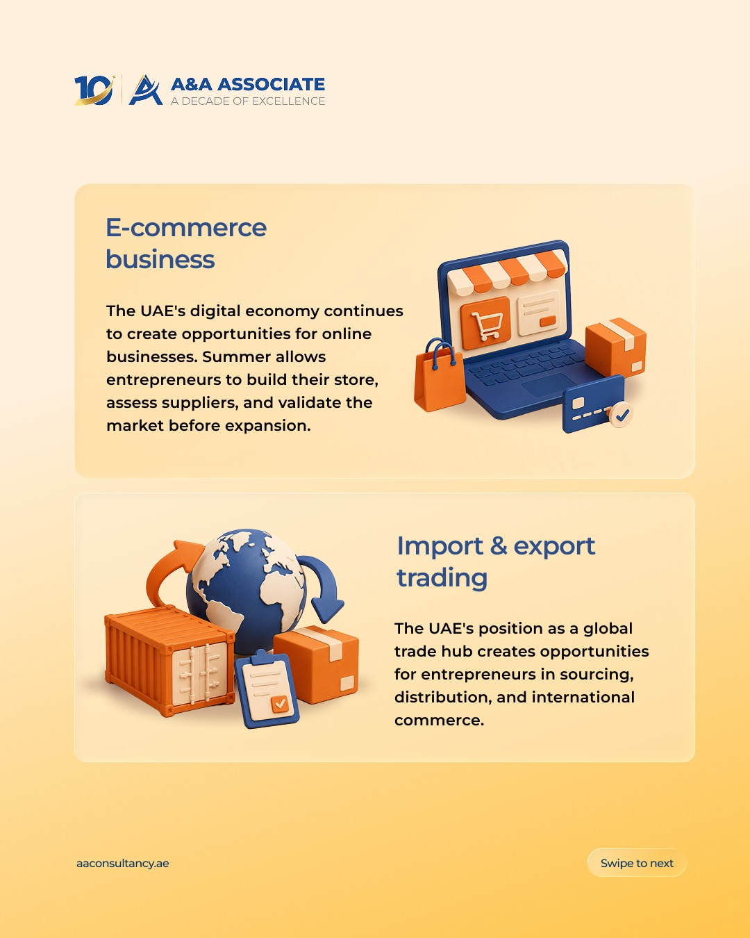 E-commerce and import export trading business ideas in Dubai