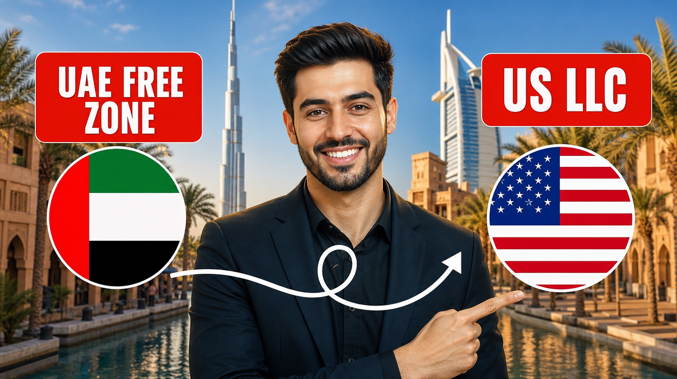 US LLC vs UAE free zone company comparison for non-resident founders in 2026