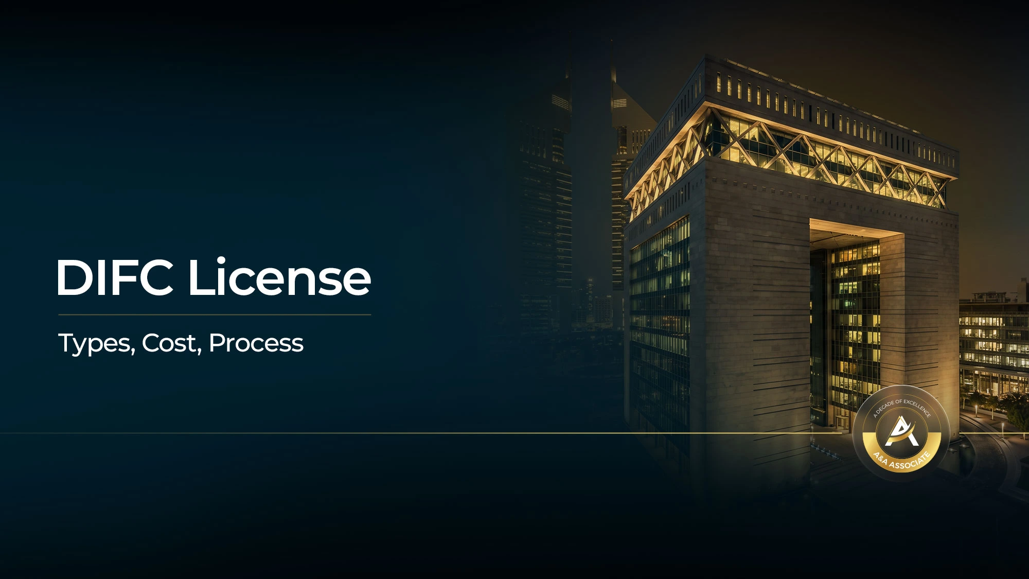 DIFC license types, cost and application process in Dubai