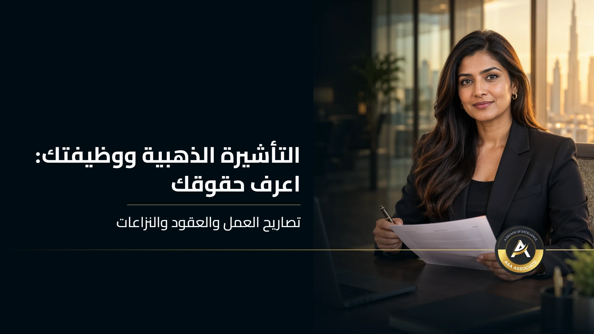 التأشيرة الذهبية في الإمارات ووظيفتك: تصاريح العمل والعقود والنزاعات