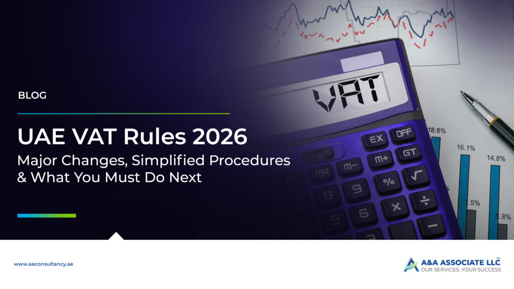 UAE Tax News 2026 update showing major VAT changes and simplified filing procedures