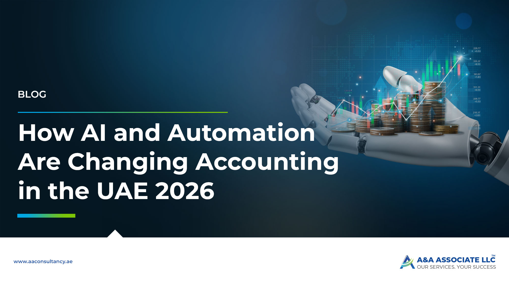 AI and automation transforming accounting in the UAE with smart analytics, automated bookkeeping, and data-driven financial growth